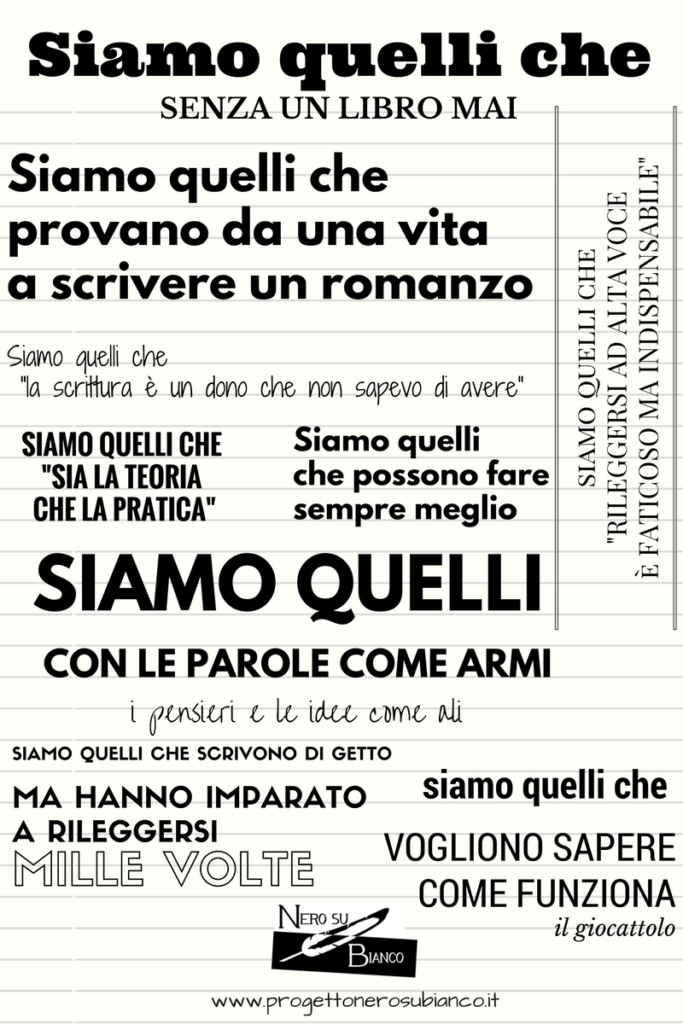 progetto nero su bianco manifesto